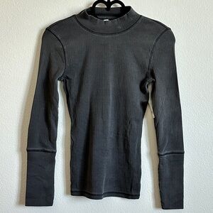 Free People Intimately Charcoal Gray The Rickie Top Size XS